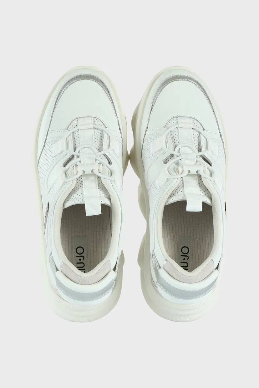 Кроссовки STEFFY 02 - SNEAKER CALF LEATHER PERFORA WHITE 5