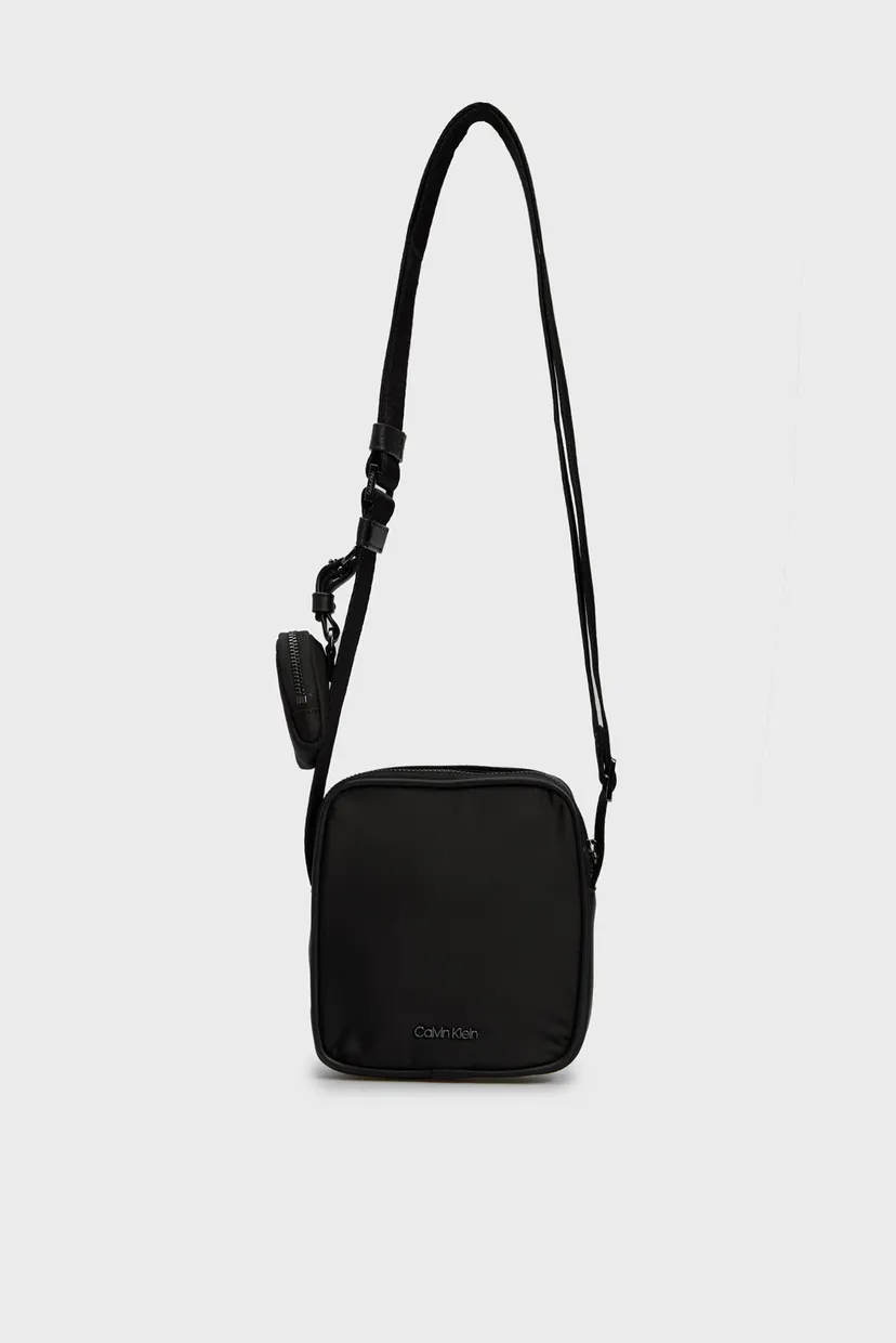 Мужская черная сумка CK EST. NYLON CUBE REPORTER+CASE 5
