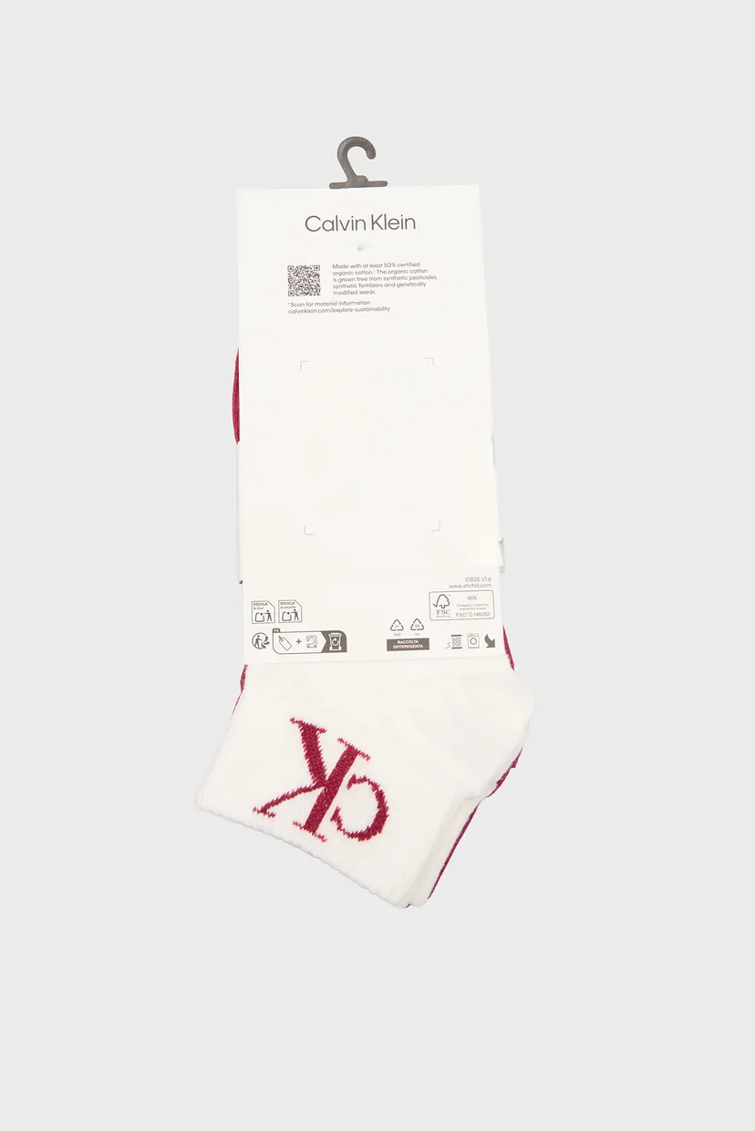 Носки CKJ WOMEN QUARTER 2P MONOGRAM 3