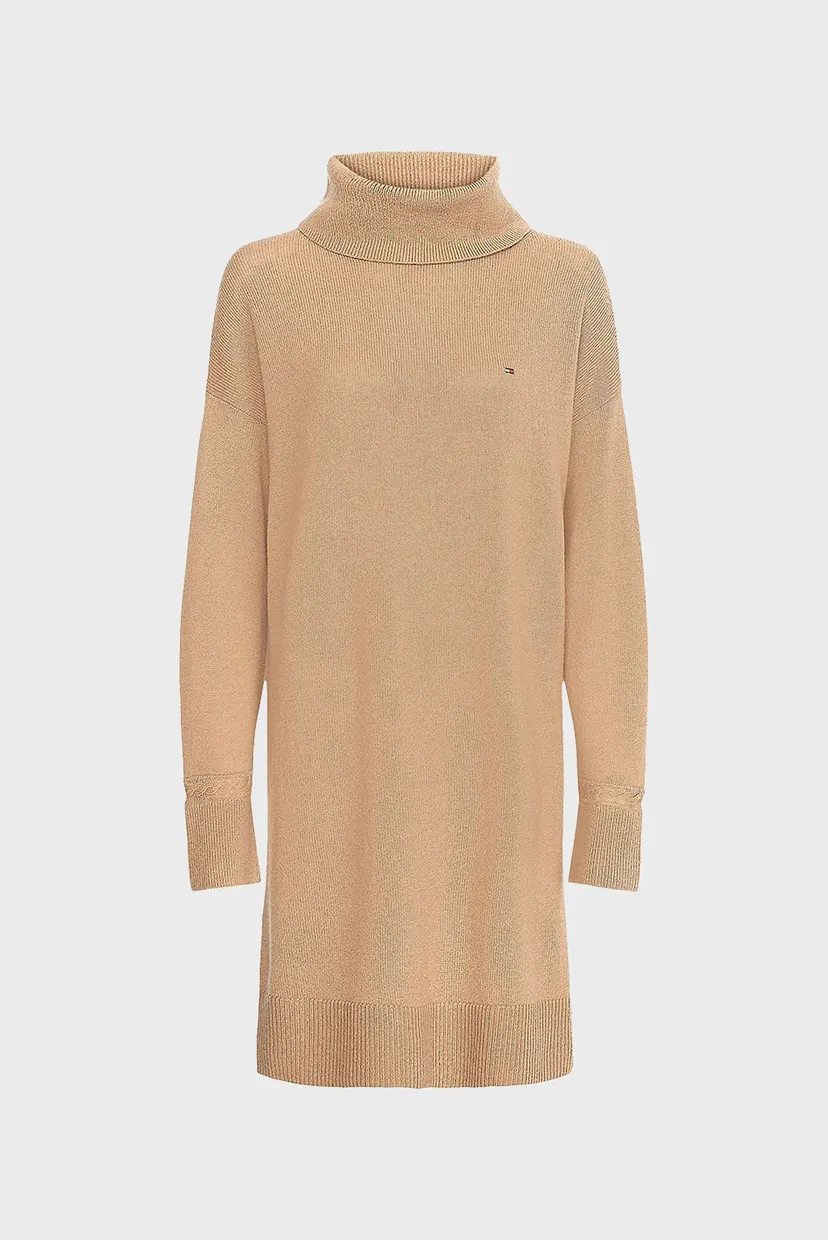 Платье SOFTWOOL ROLL-NK KNEE DRESS LS 4