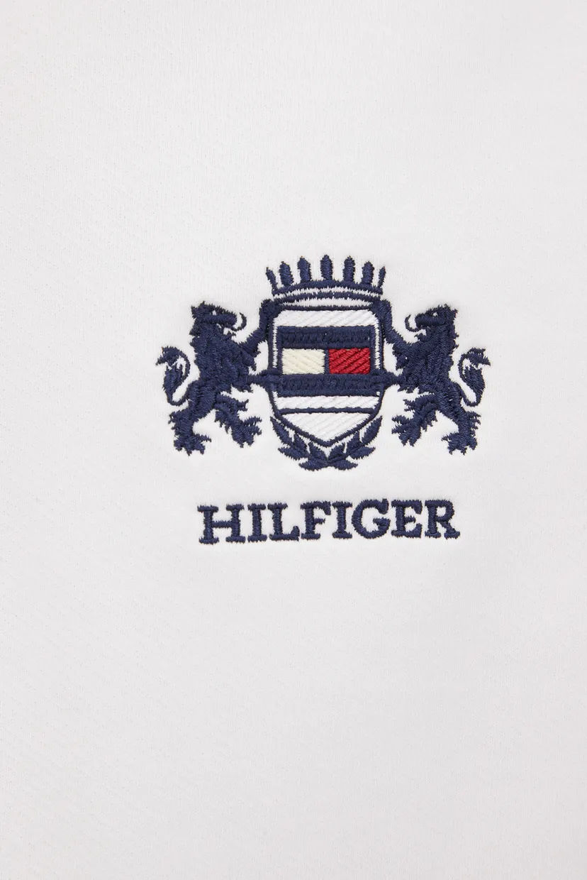 Мужское белое худи HILFIGER SMALL CREST 3