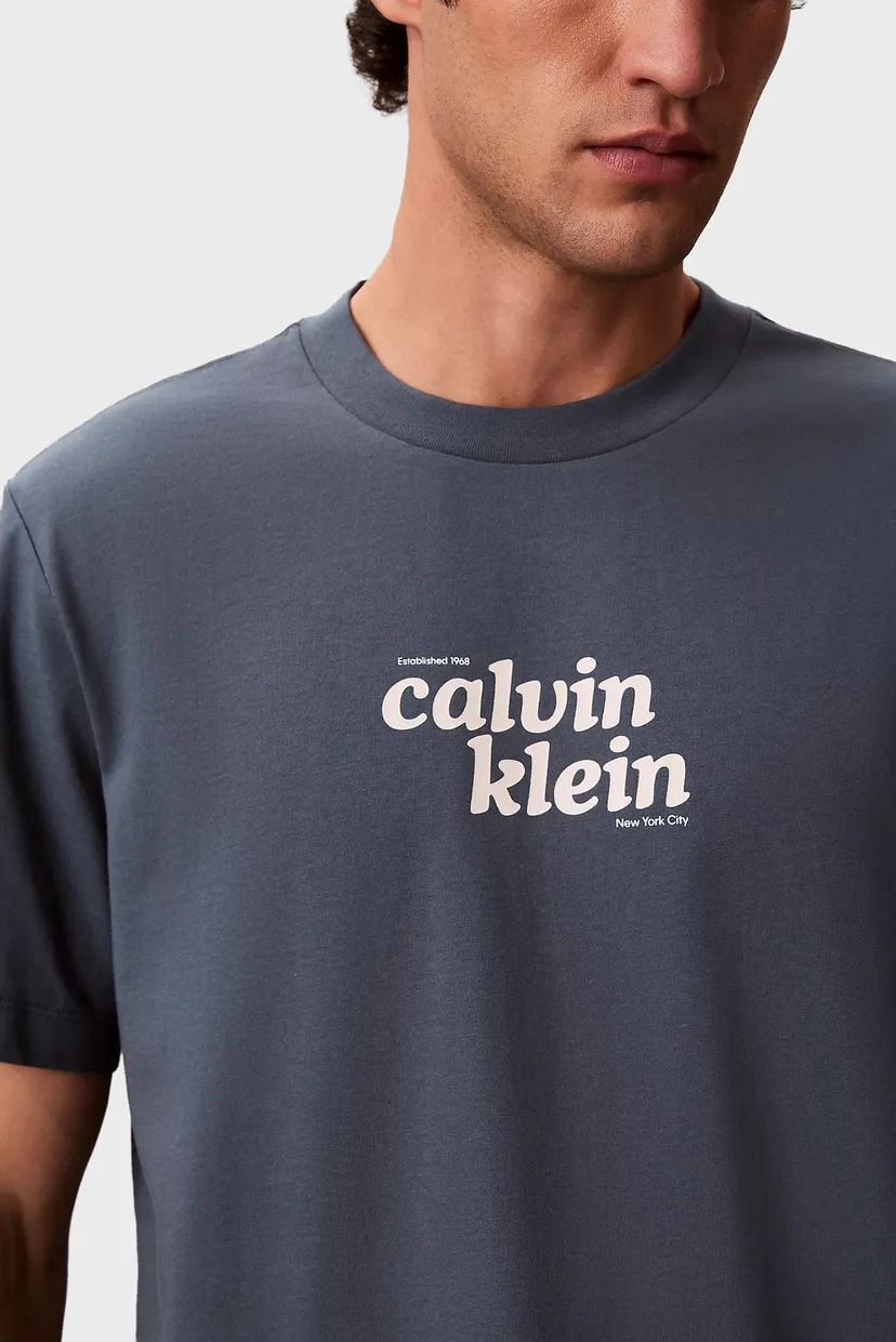 Футболка/SS 20S CALVINKLEIN TRVL FONT GRA 4