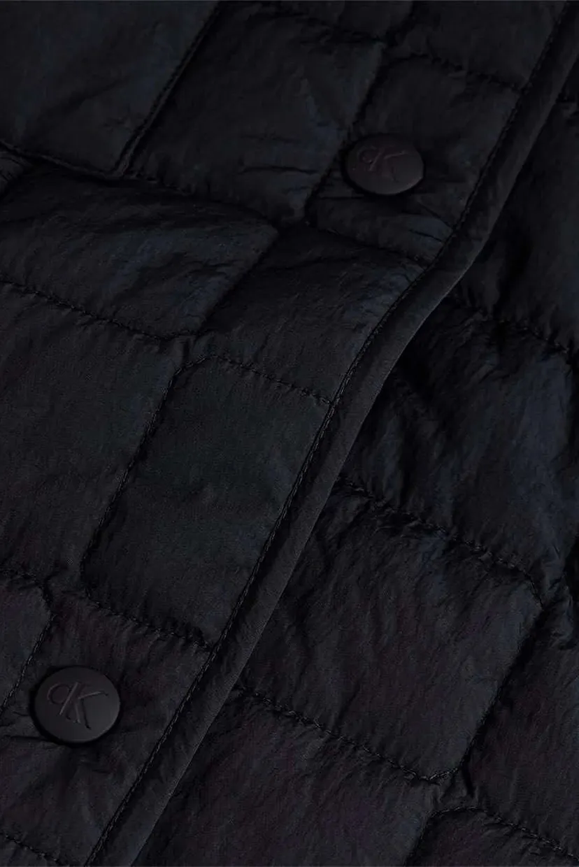 Черная куртка LONG QUILTED UTILITY COAT 3