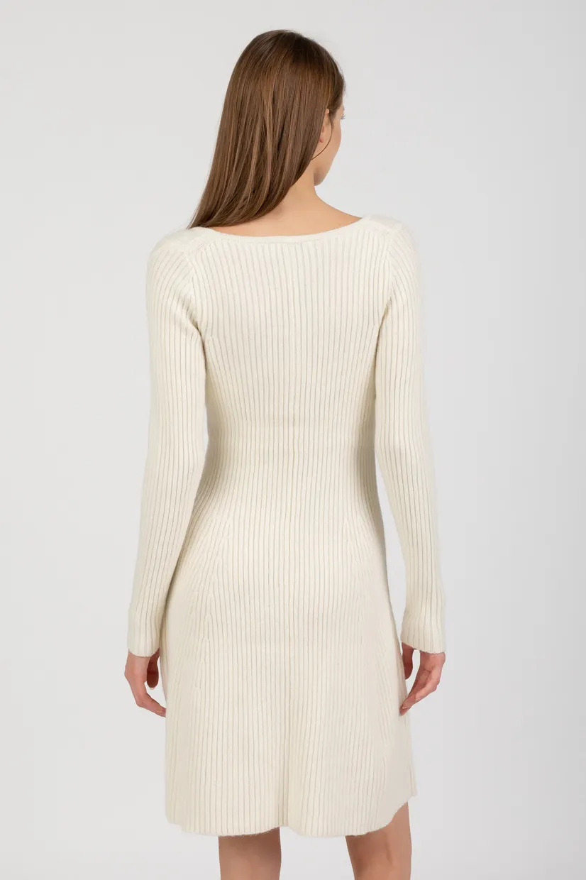 Платье FIT&FLARE SCOOP NECK RIBS DRESS 3