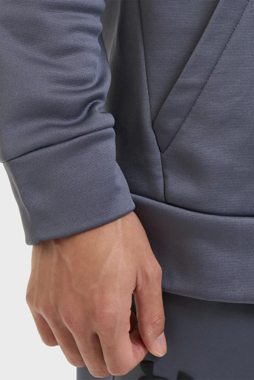 Мужское серое худи UA Armour Fleece Hoodie 7