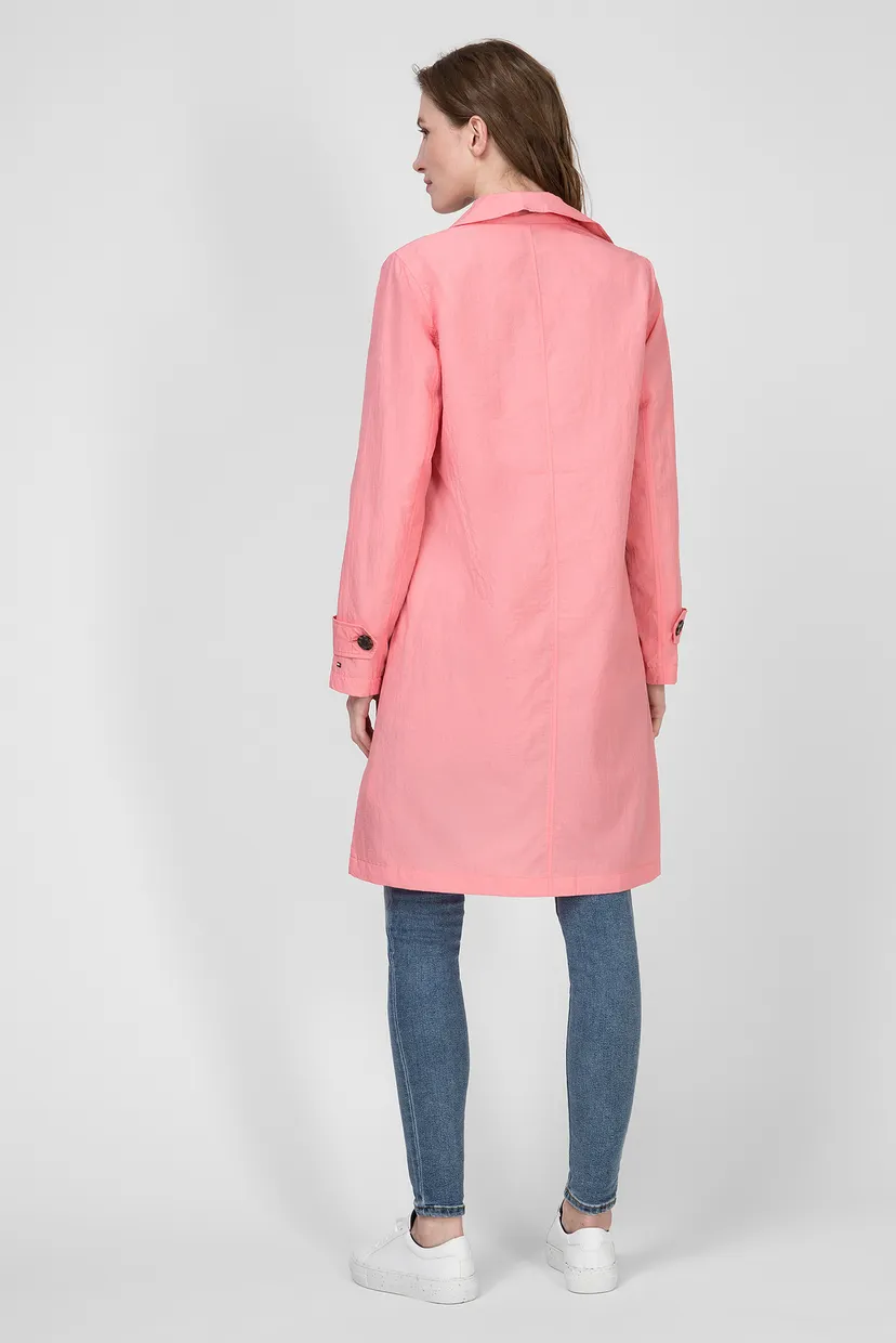 Женский розовый плащ CLAUDIA PACKABLE CRINKLE MAC 8