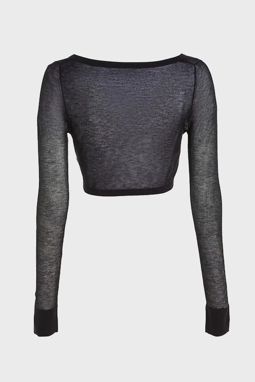 Кардиган SHEER SWEATER MINI CARDIGAN 5