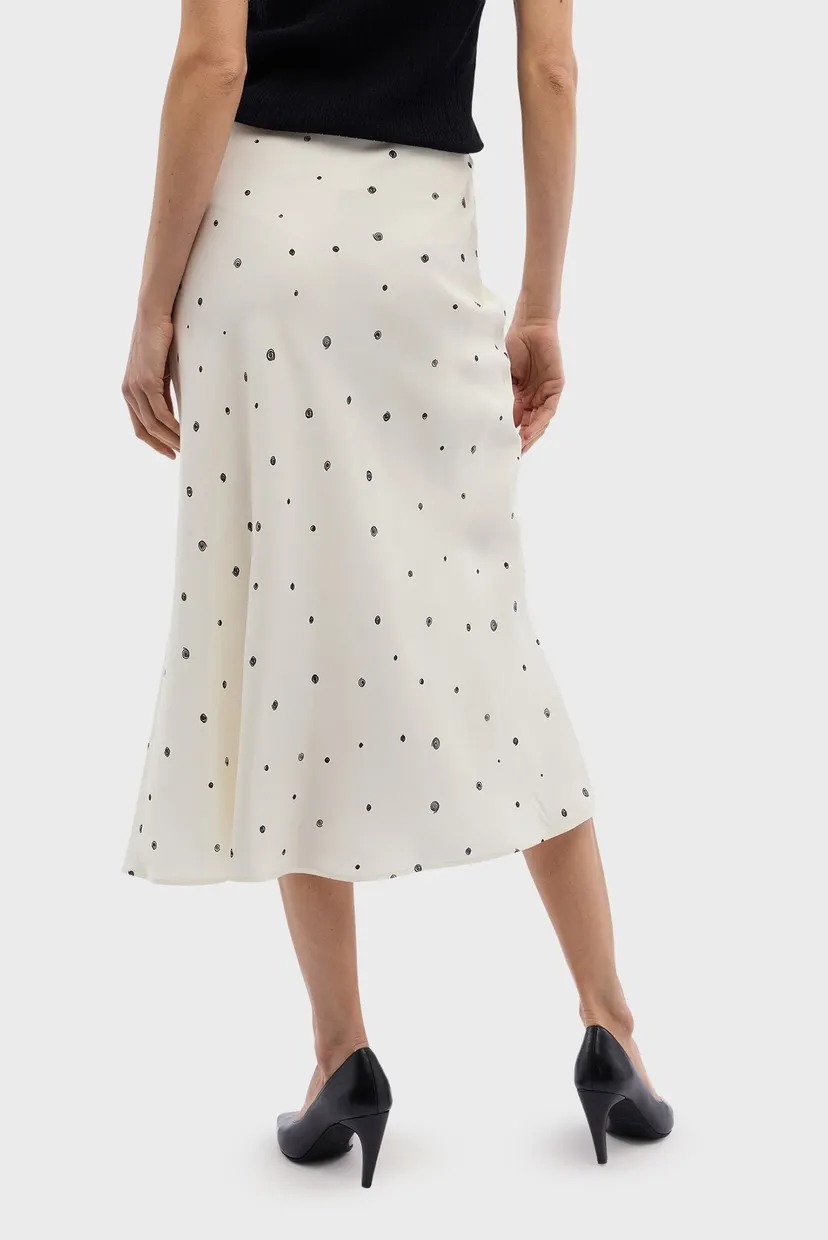 Юбка WRN06T08 GENTLE POIS DRAWSTRING SKIRT - TWILL VISCOSE 4