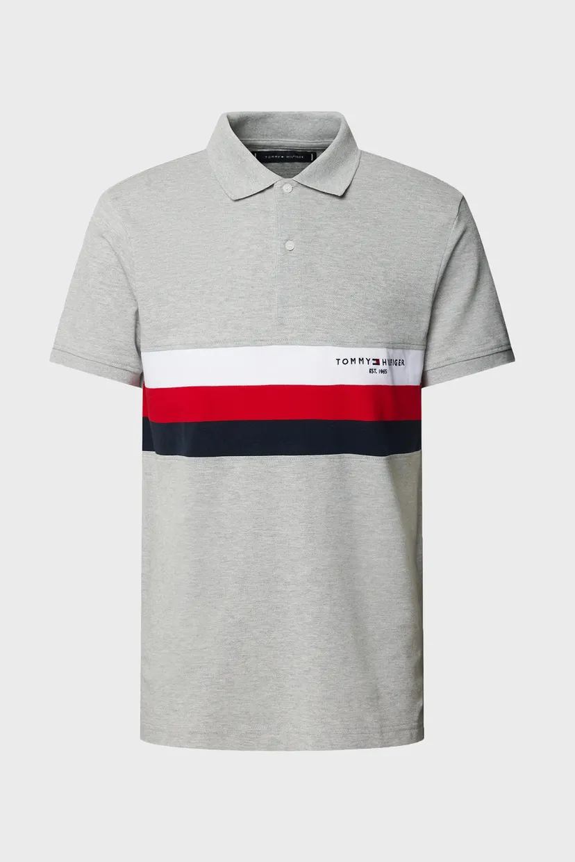Поло CHEST COLOURBLOCK SLIM POLO 4