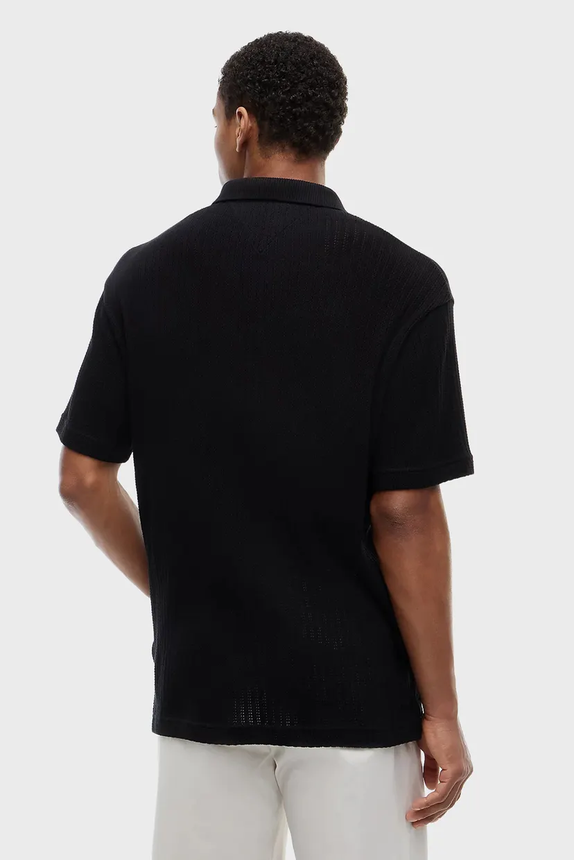 Поло OPEN KNIT RELAXED FIT POLO 3