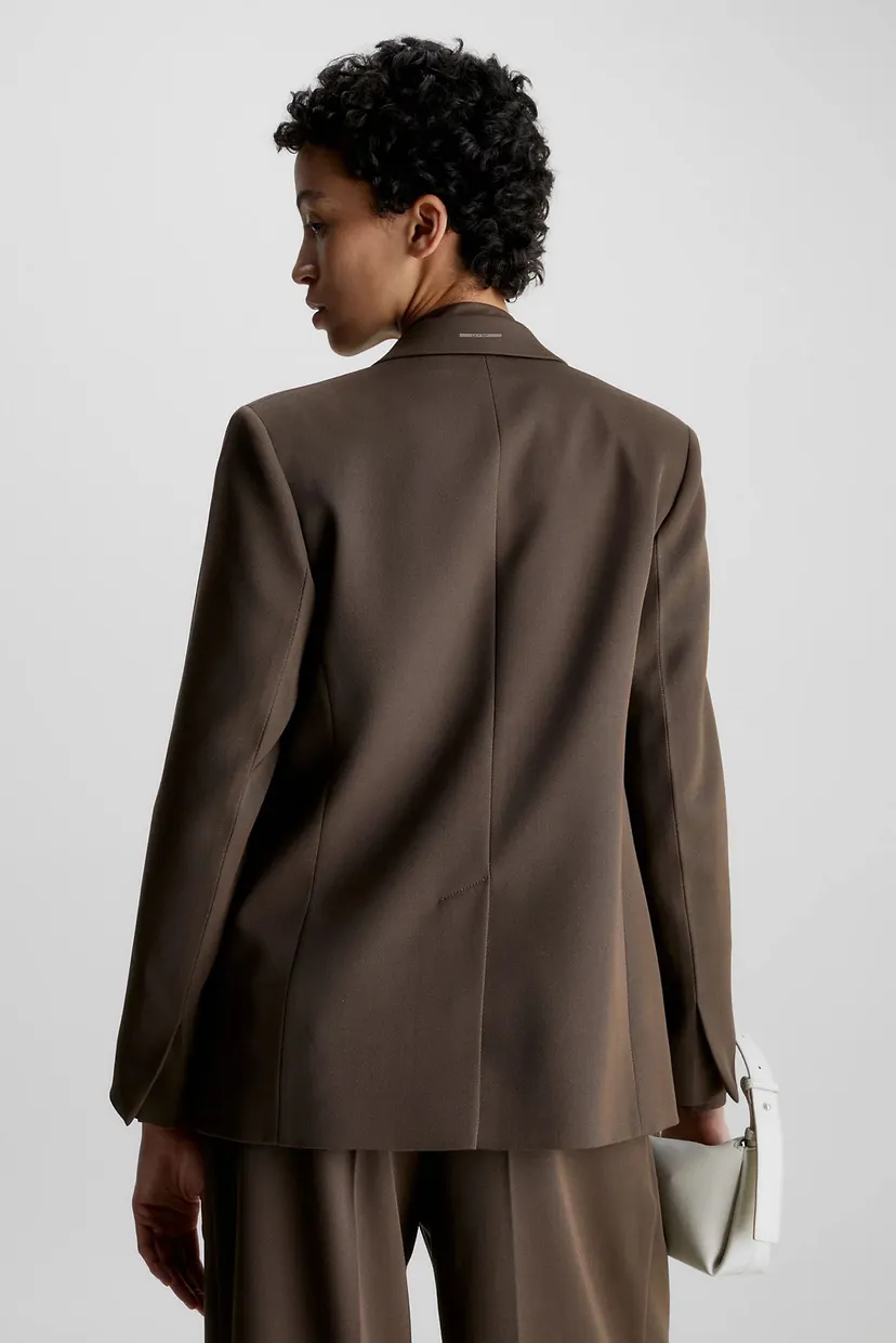 Женский коричневый жакет WOOL TWILL 5