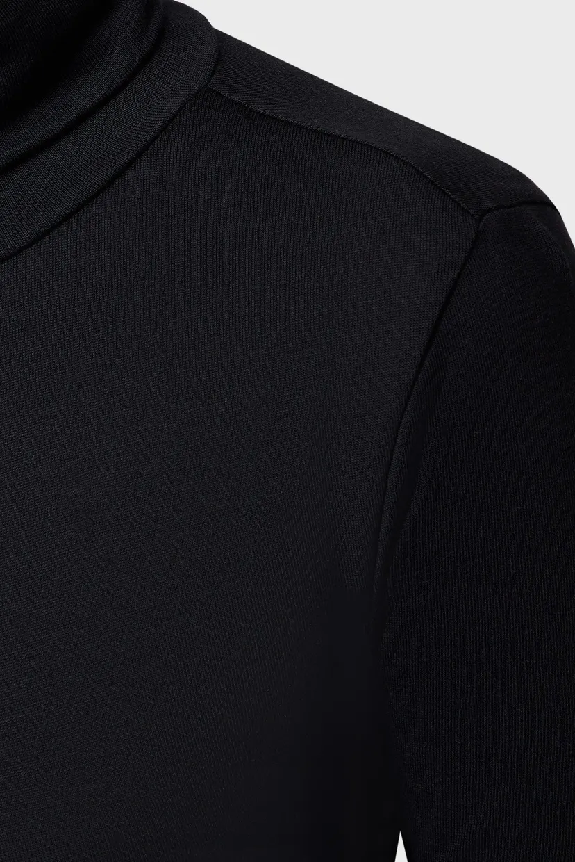 Женский черный гольф GATHERED WAIST LYOCELL LS TOP 3