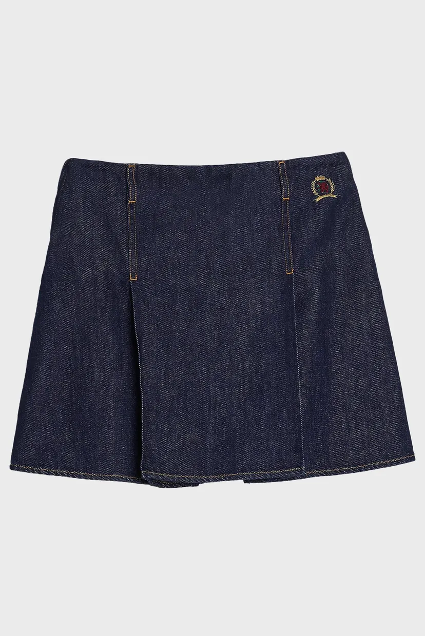 Юбка THC CC PLEATED DENIM MINI SKIRT 7