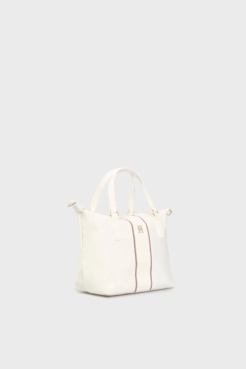 Женская белая сумка POPPY SMALL TOTE CORP 3