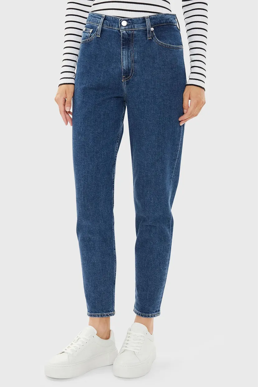 Женские синие джинсы MOM JEAN 4