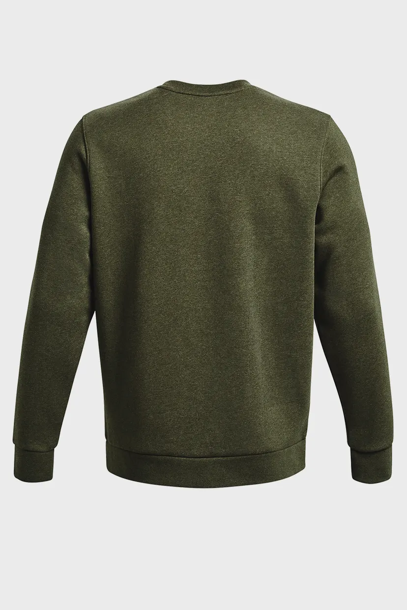 Мужской оливковый свитшот UA Essential Fleece Crew-GRN 12