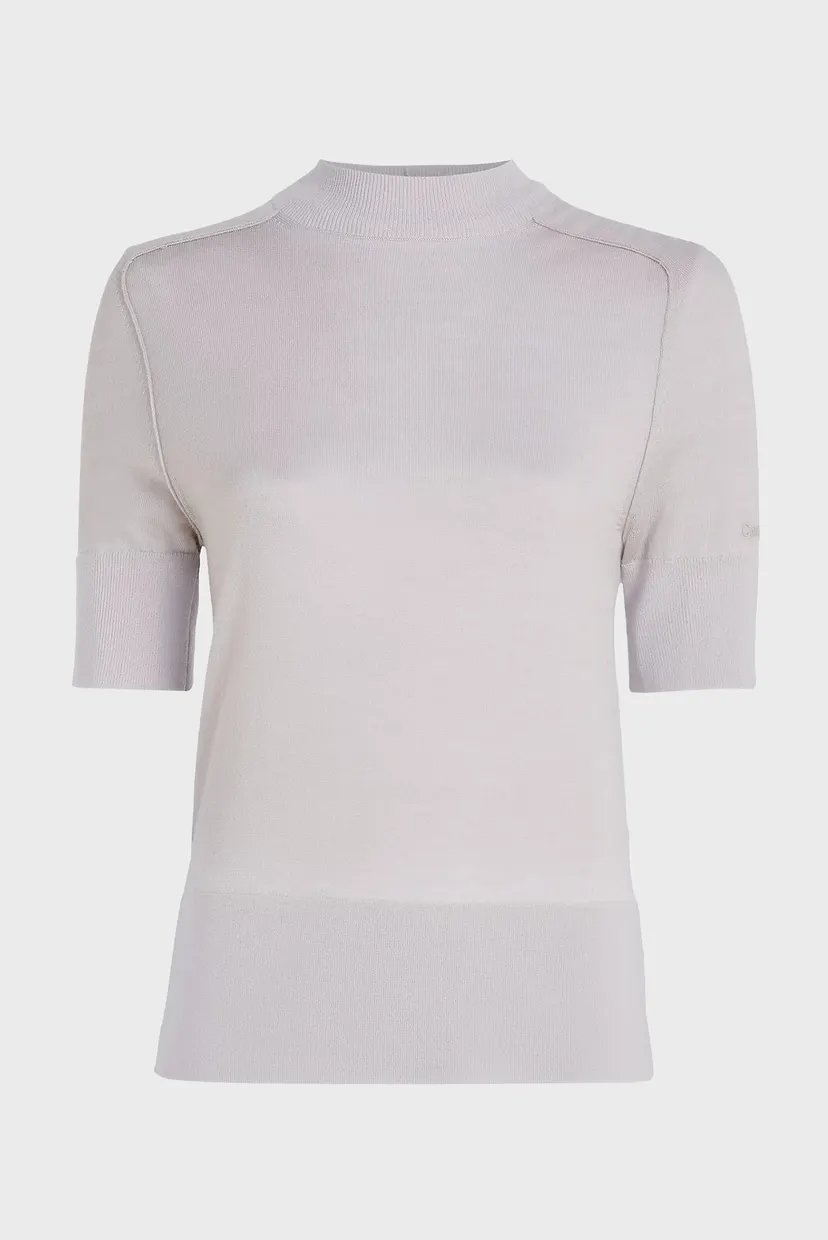 Свитер с короткими рукавами EXTRA FINE WOOL MOCKNECK SWEATER 10