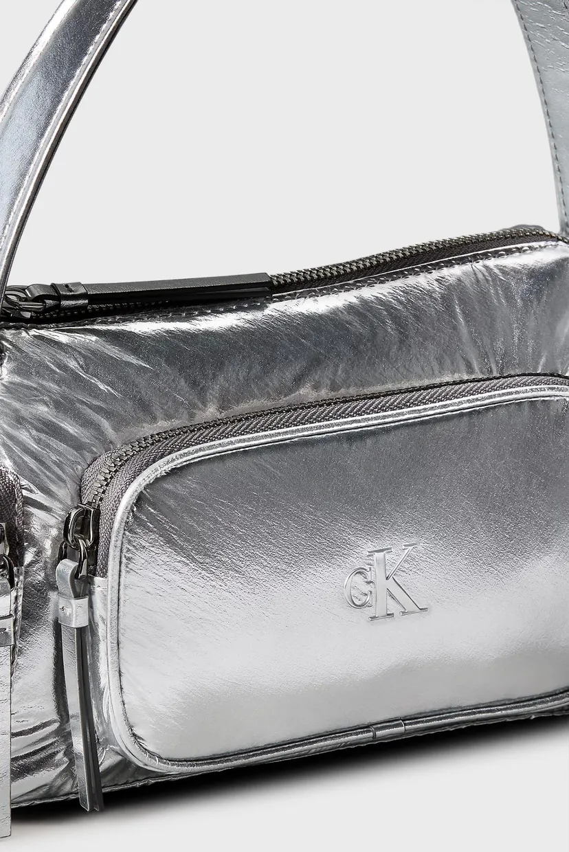 Сумка/POCKET SILVER NYLON SMALL BAG 5
