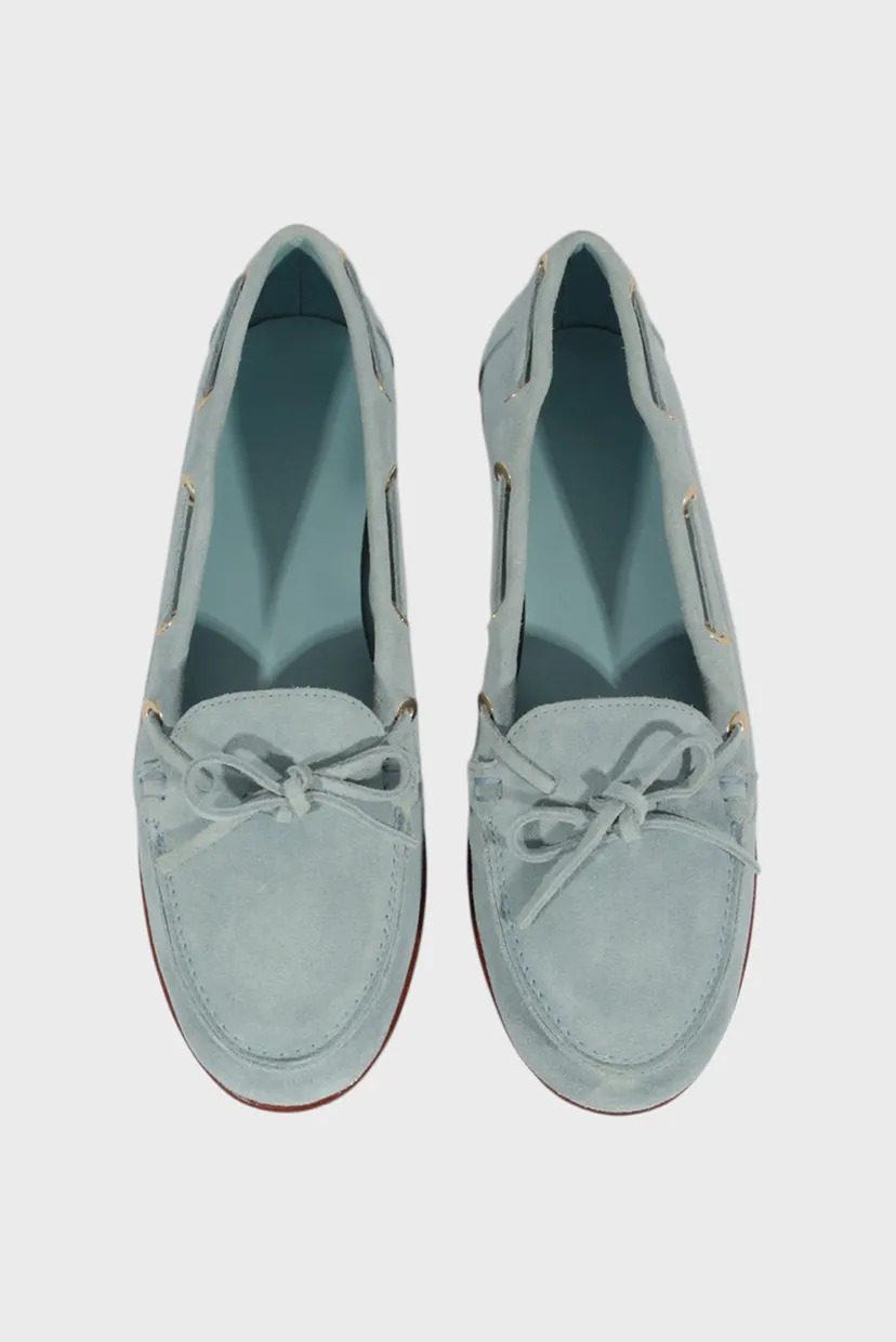 Лоферы CALC-FSR  HEAVY SUEDE    |LIGHT AZURE 4