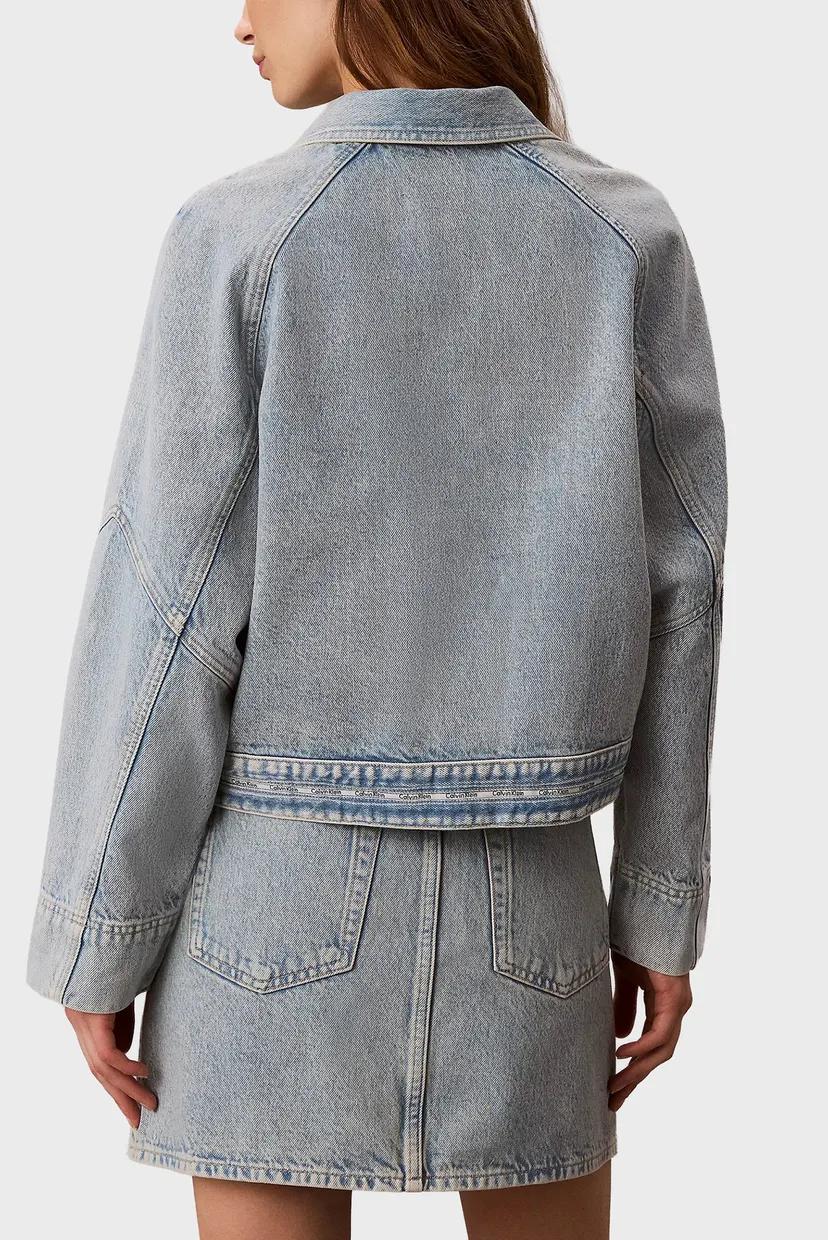 Куртка джинсовая/BRANDED BOXY DENIM JACKET FRESH 4
