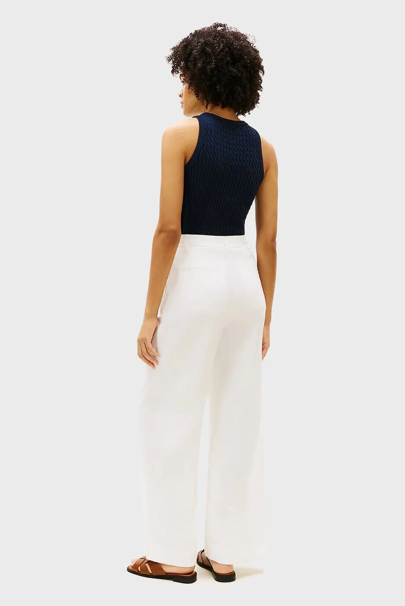 Штаны LINEN BLEND WIDE LEG PANT 3