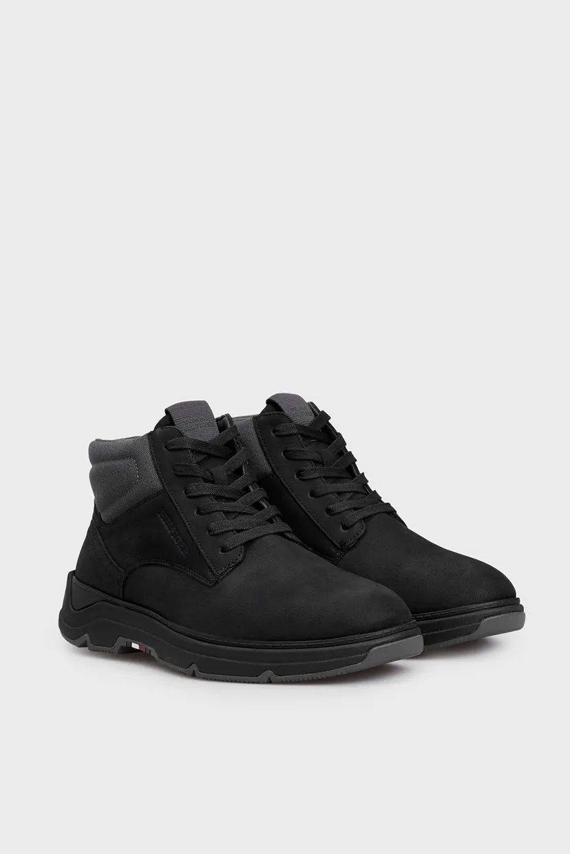 Мужские черные ботинки HILIFGER NUBUCK HYBRID CHUKKA 8