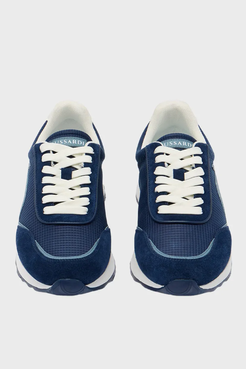 Кроссовки MNS03L76 ARROW SNEAKER - LEATHER+RIPSTOP FABRIC 4