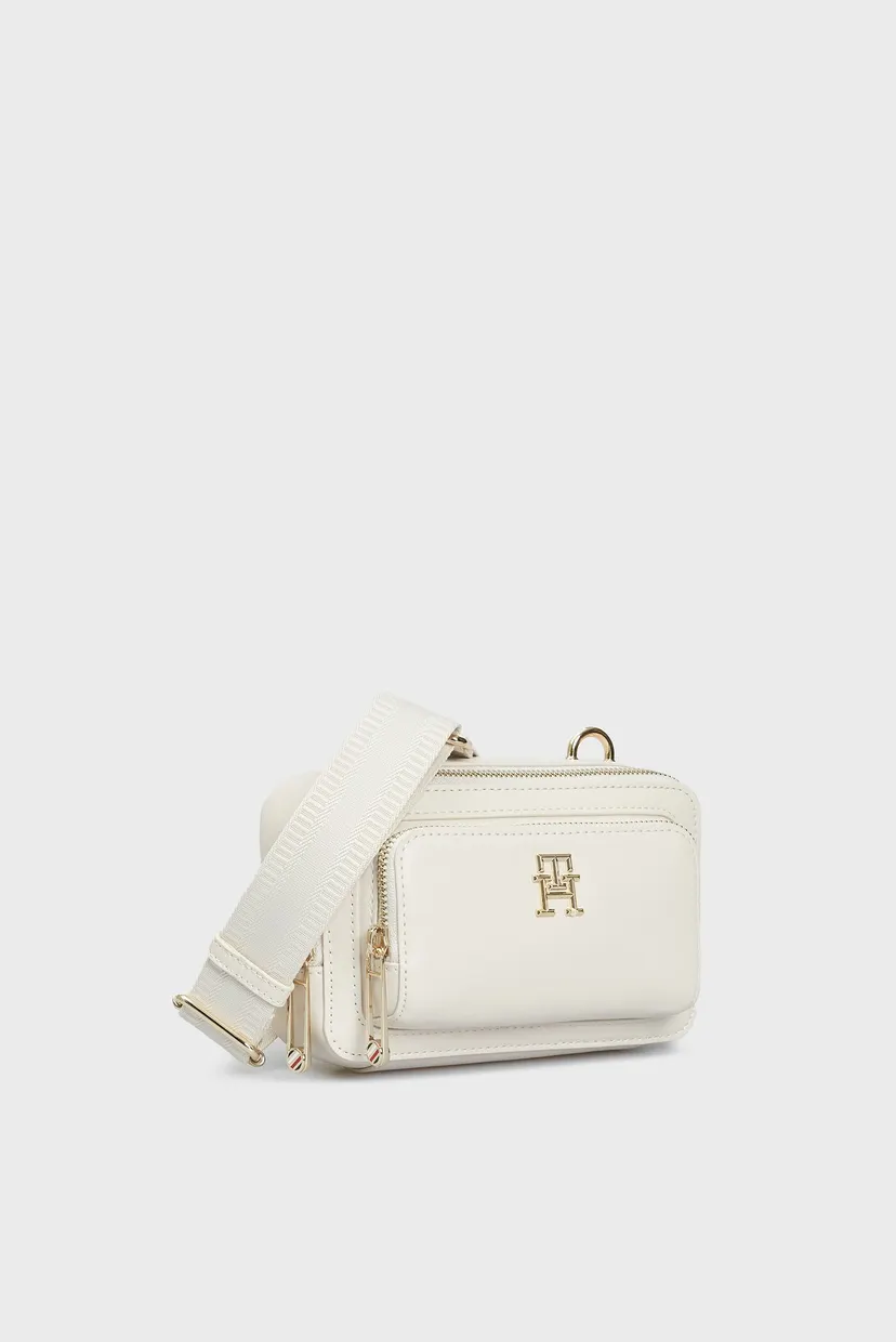 Женская белая сумка ICONIC TOMMY CAMERA BAG 3