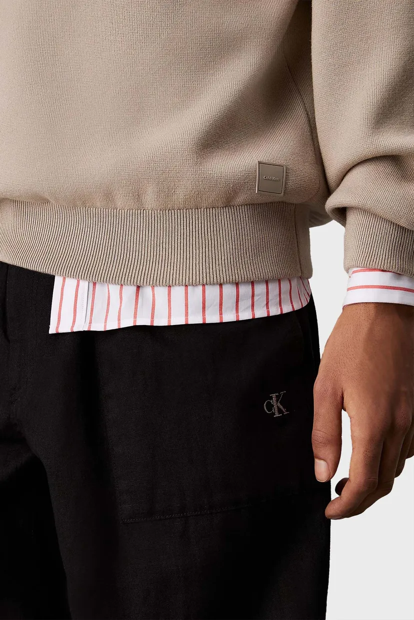 Мужские черные брюки LINEN PANT 4