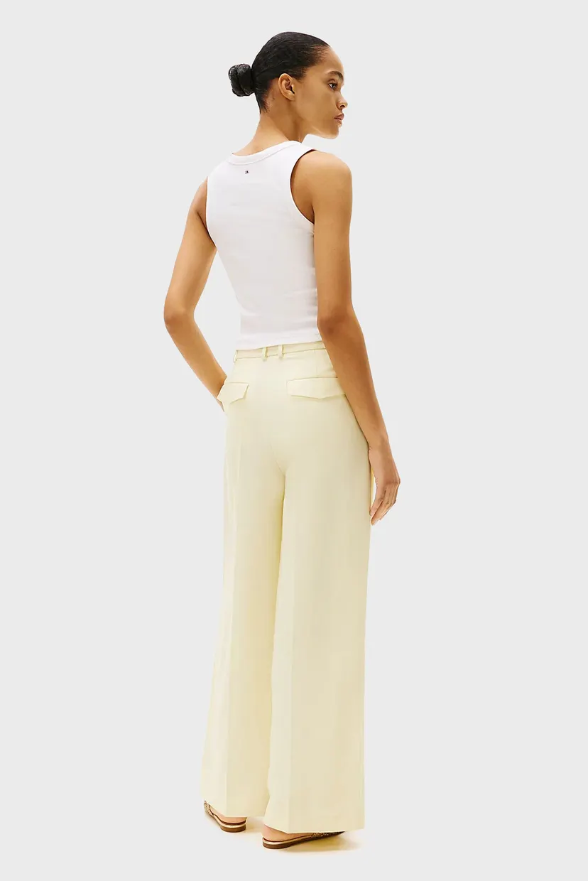 Женский белый топ SLIM HENLEY 3