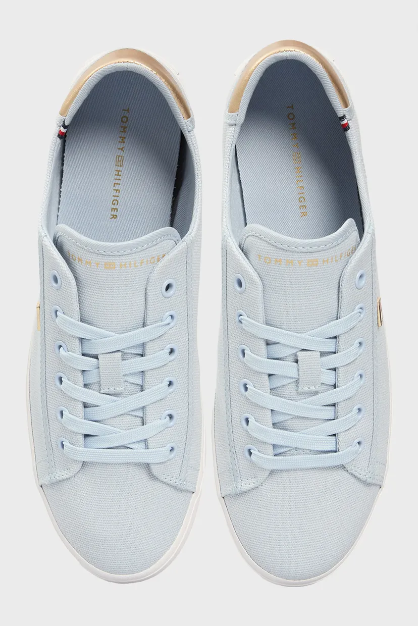 Женские голубые сникерсы VULC CANVAS LACE UP SNEAKER 4