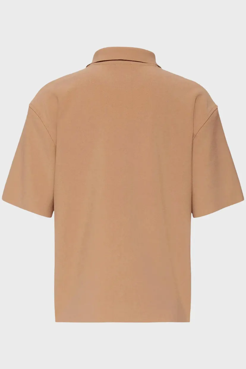 Поло SS TAILORED KNIT COLLAR ZIP TOP 7