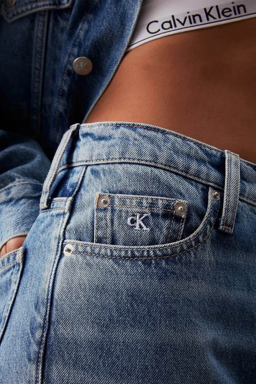Женские синие джинсы MOM JEAN 5