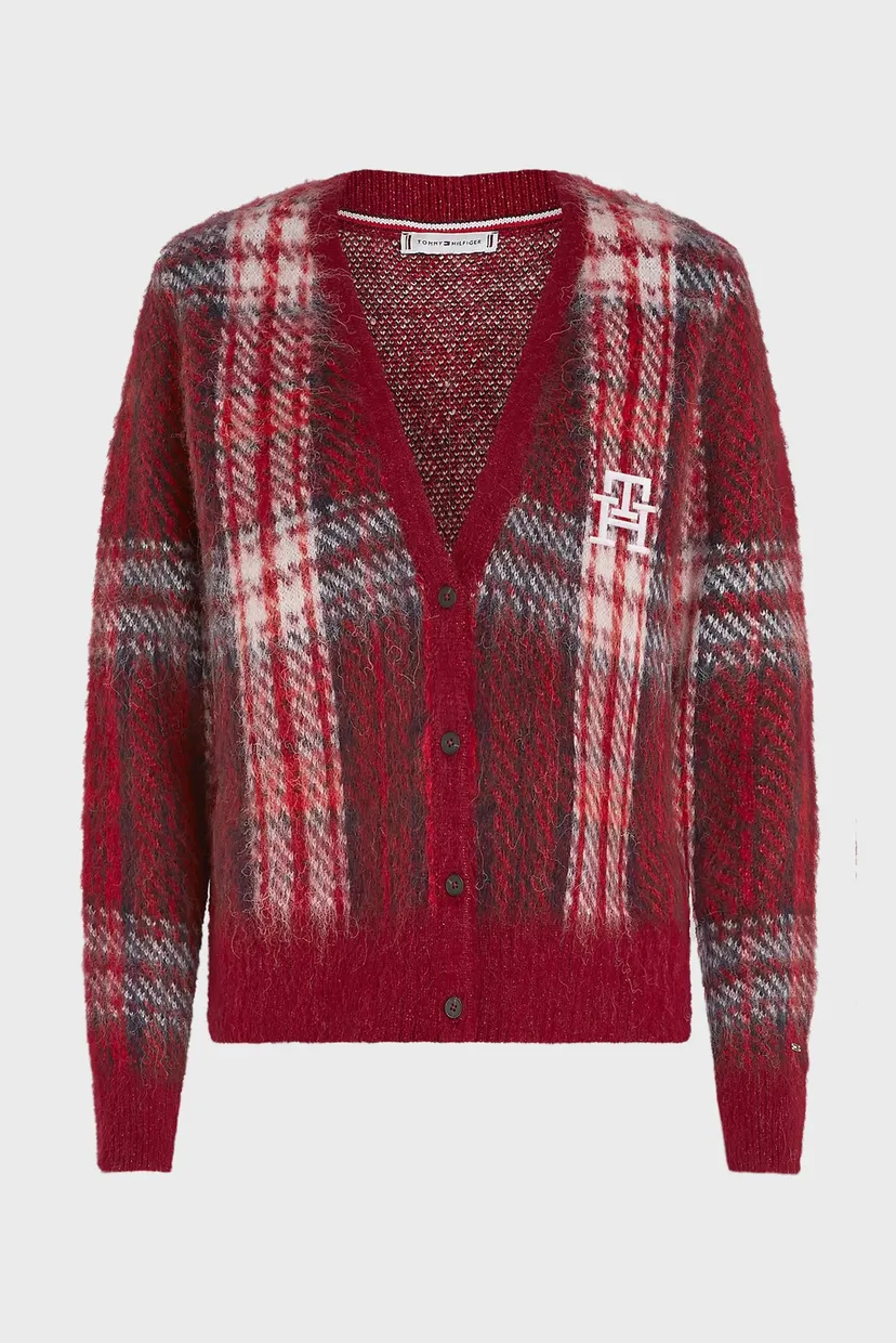 Кардиган IMD TARTAN CHECK CROP V-NK CARDI 6