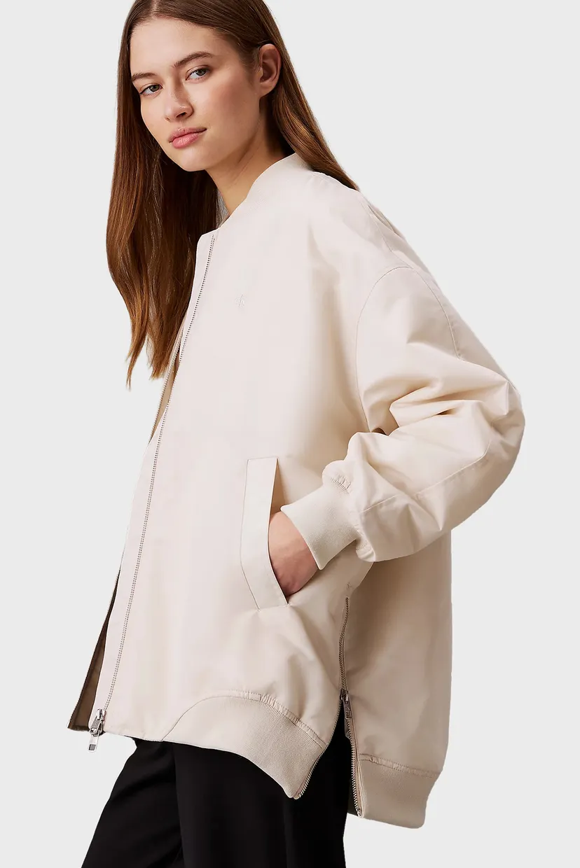 Белый бомбер SATIN BOMBER 4