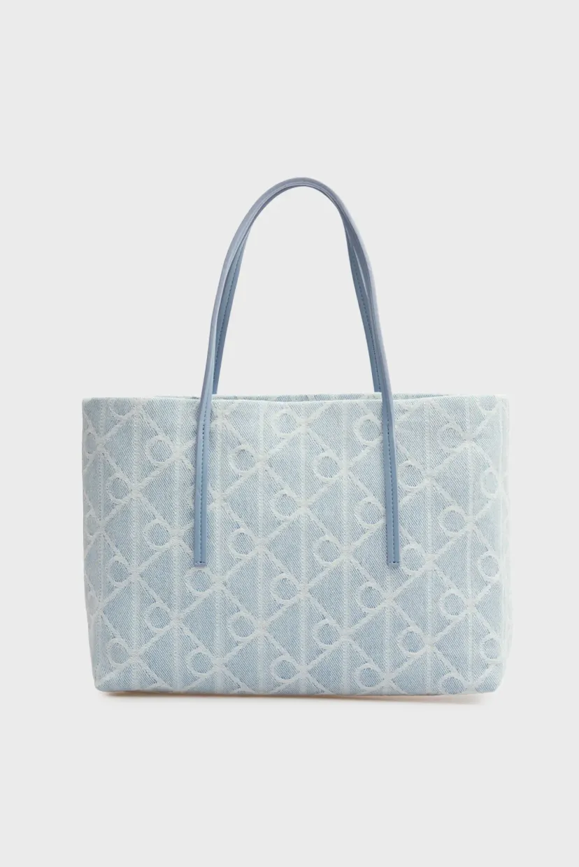 Сумка EMBLEM AOP DENIM SMALL TOTE 4