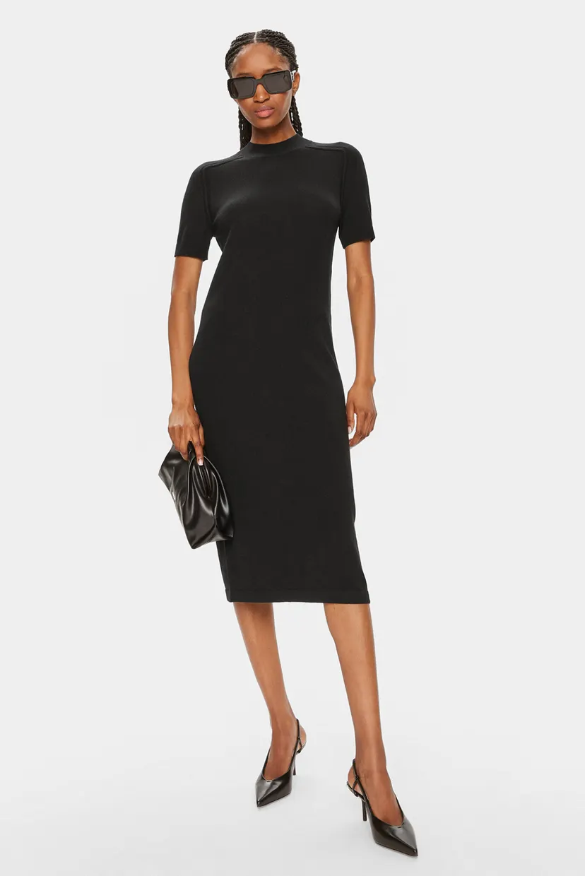 Платье MERINO WOOL MOCK-NK KNEE DRESS 5