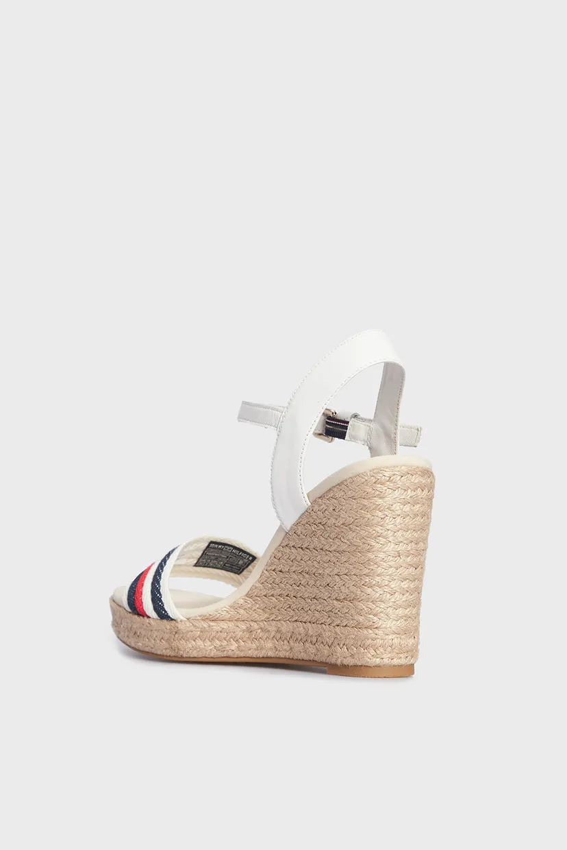 Женские белые босоножки CORPORATE WEDGE 10