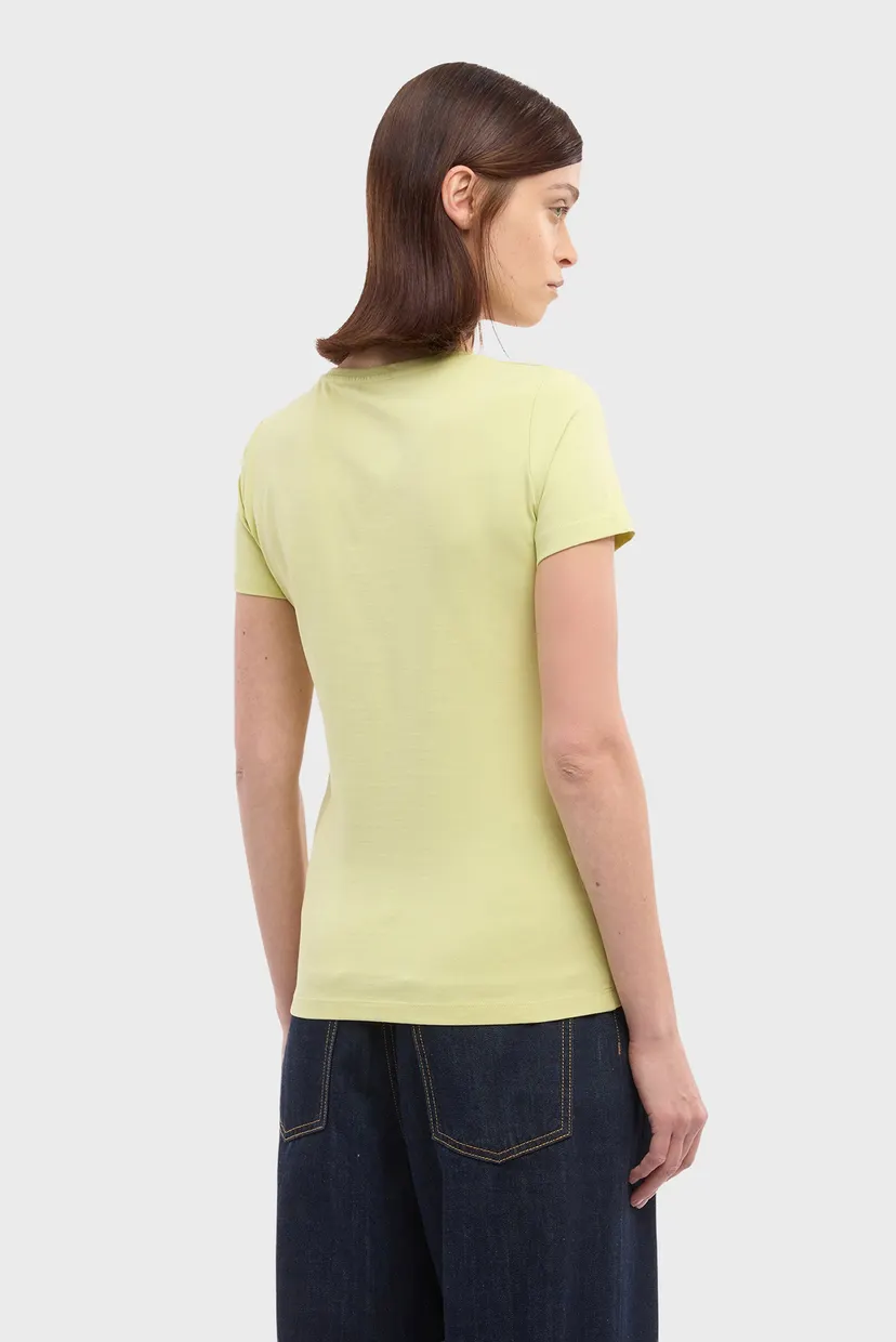 Футболка WTS01J01 SLIM FIT T-SHIRT - ESSENTIAL LEVRIERO EMBROIDERY 3
