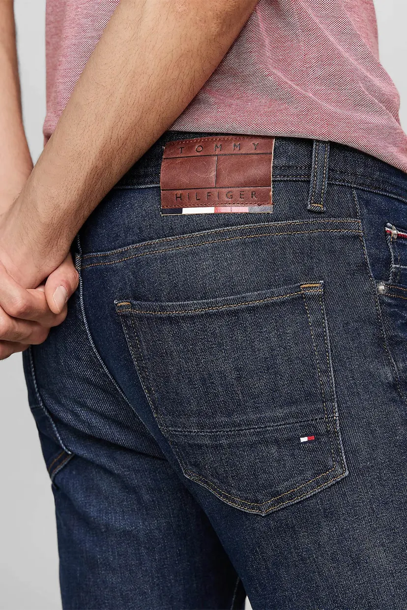 Мужские темно-синие джинсы SLIM BLEECKER PSTR BENTON BLUE 4