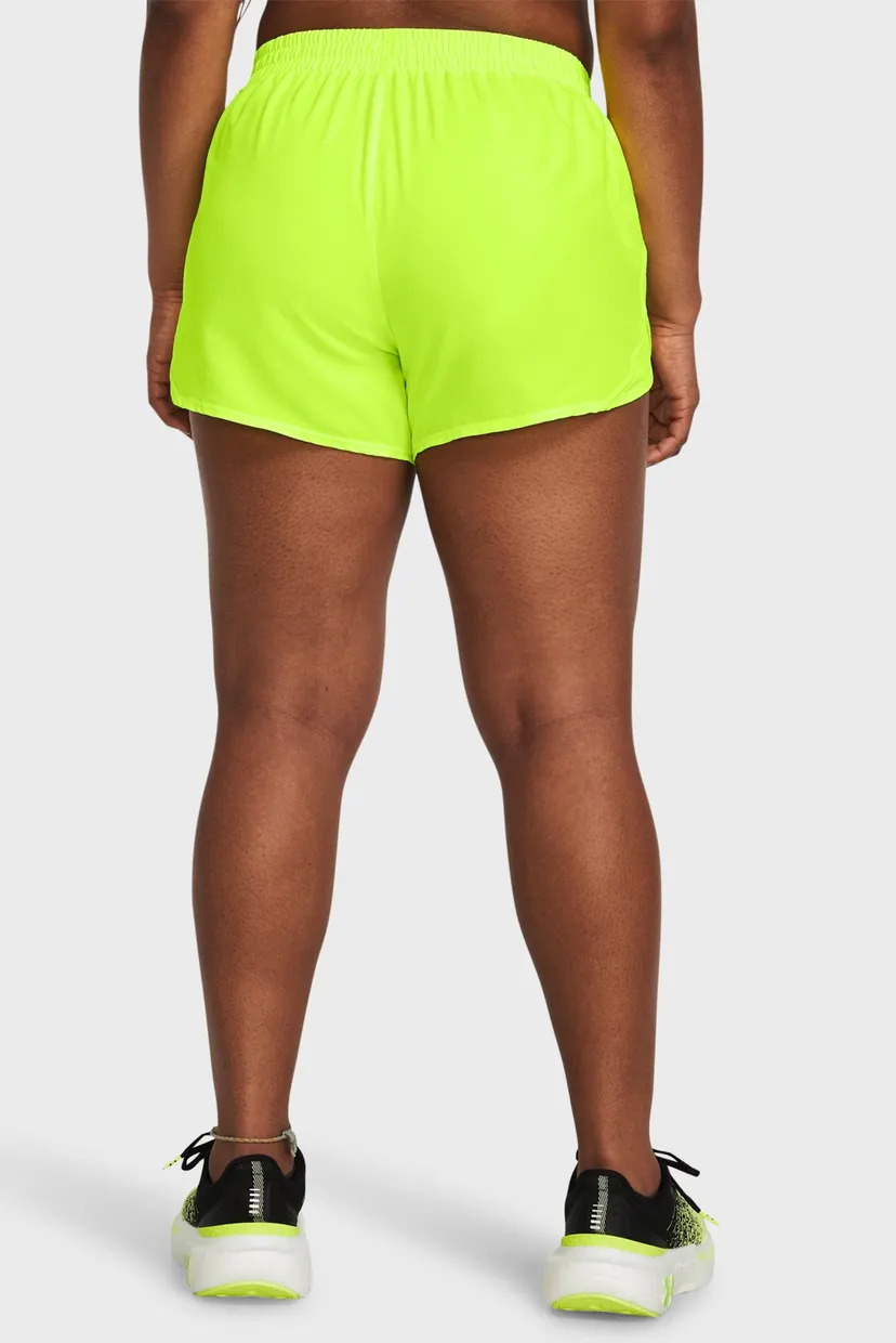 Женские желтые шорты UA Fly By 3'' Shorts 3