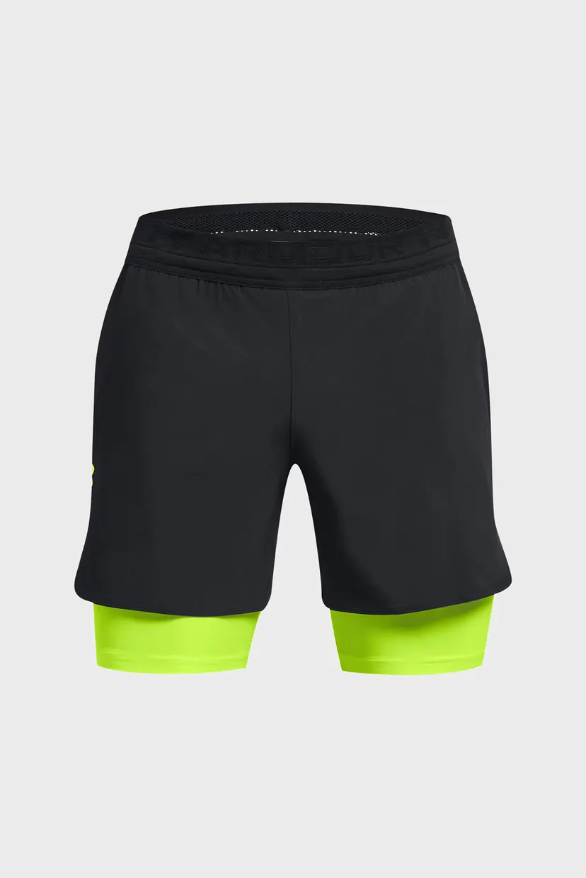 Мужские черные шорты UA Peak Woven 2in1 Sts 5