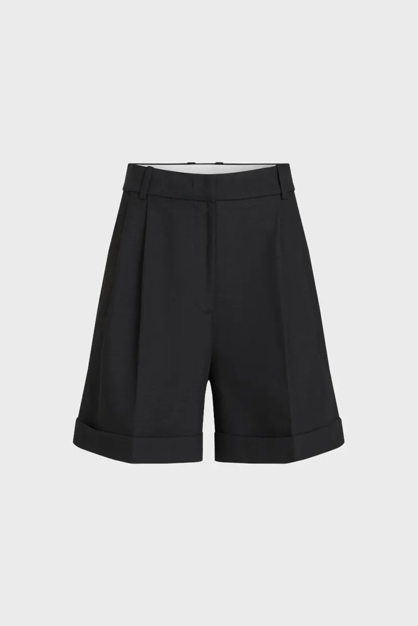 Женские черные шорты PLEATED 6