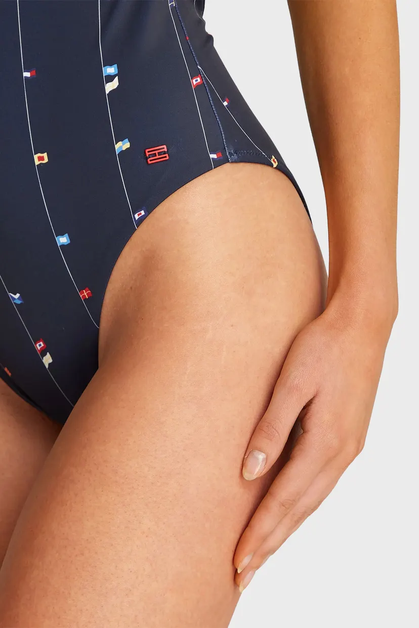 Купальник/STRAIGHT NECK ONE PIECE PRINT 4