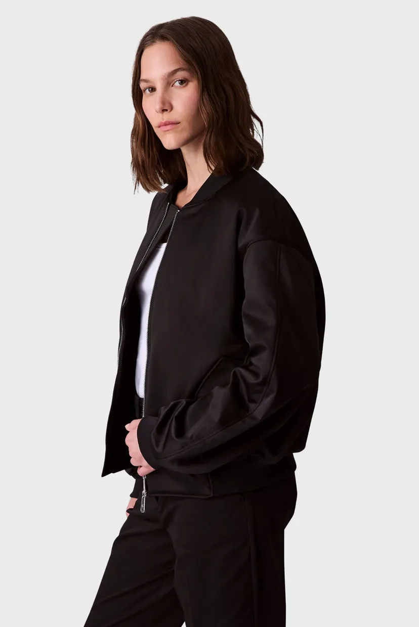 Черный Бомбер SATIN BOMBER 4