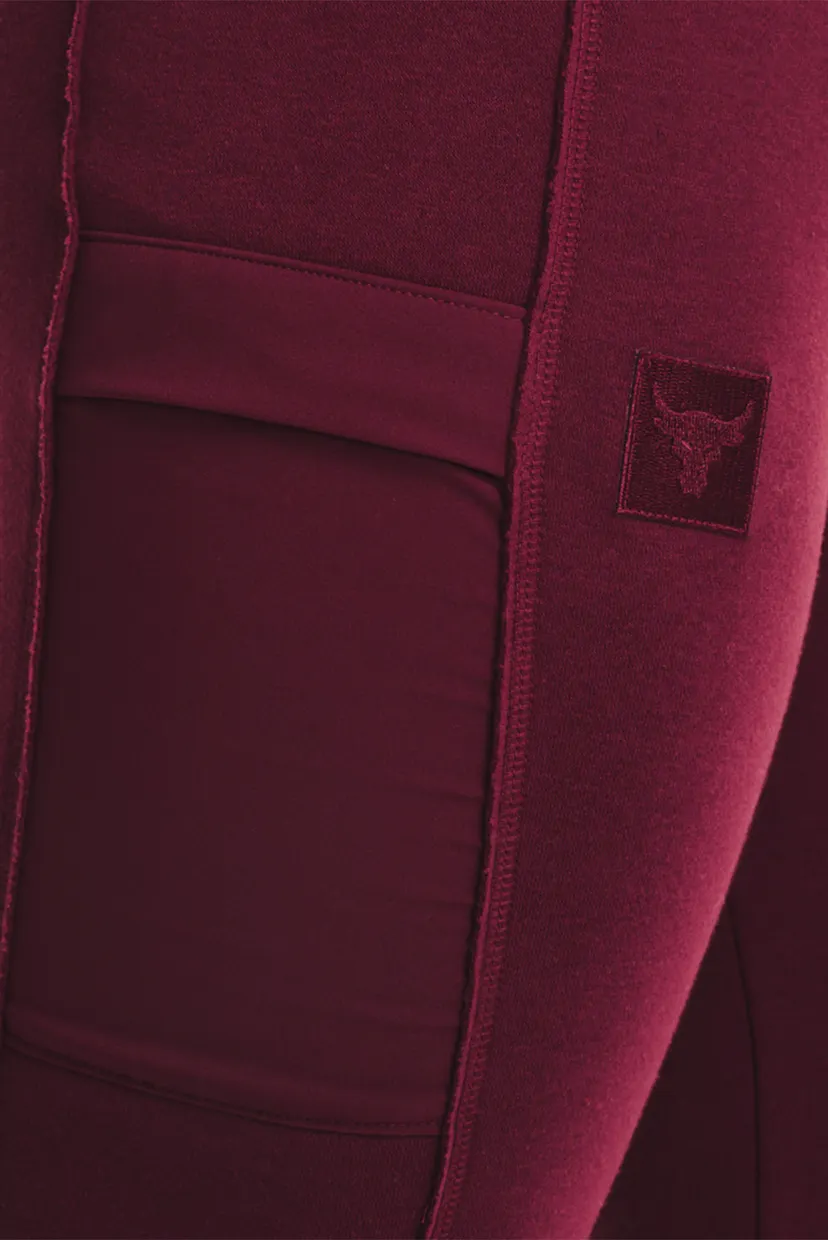 Женские бордовые спортивные брюки UA Prjct Rock Fleece Pant 4