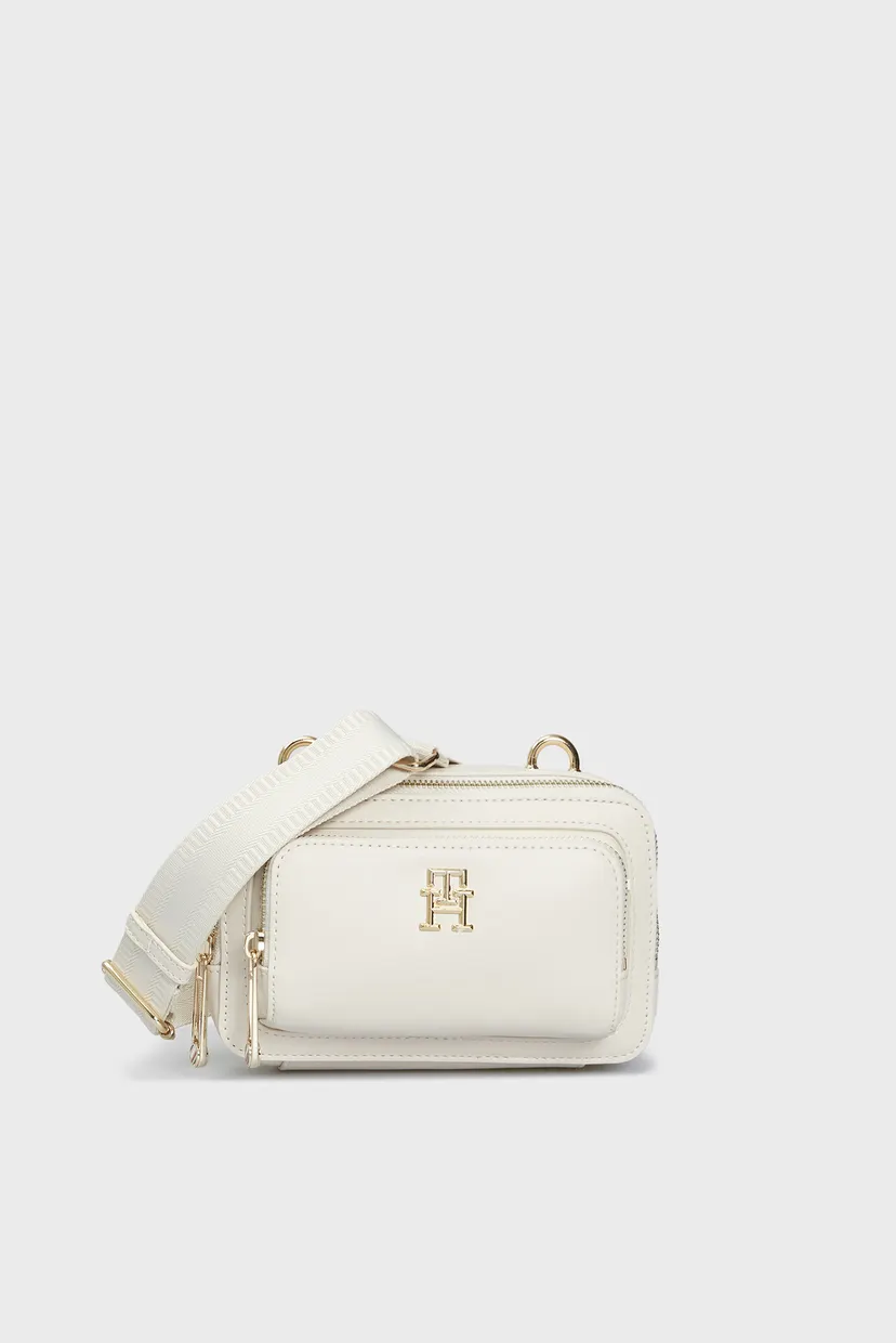 Женская белая сумка ICONIC TOMMY CAMERA BAG 6