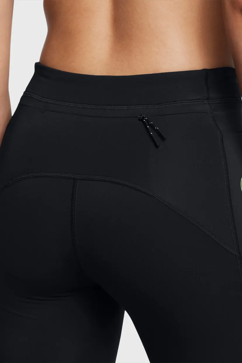 Женские черные велосипедки UA Run Anywhere Shorts 5
