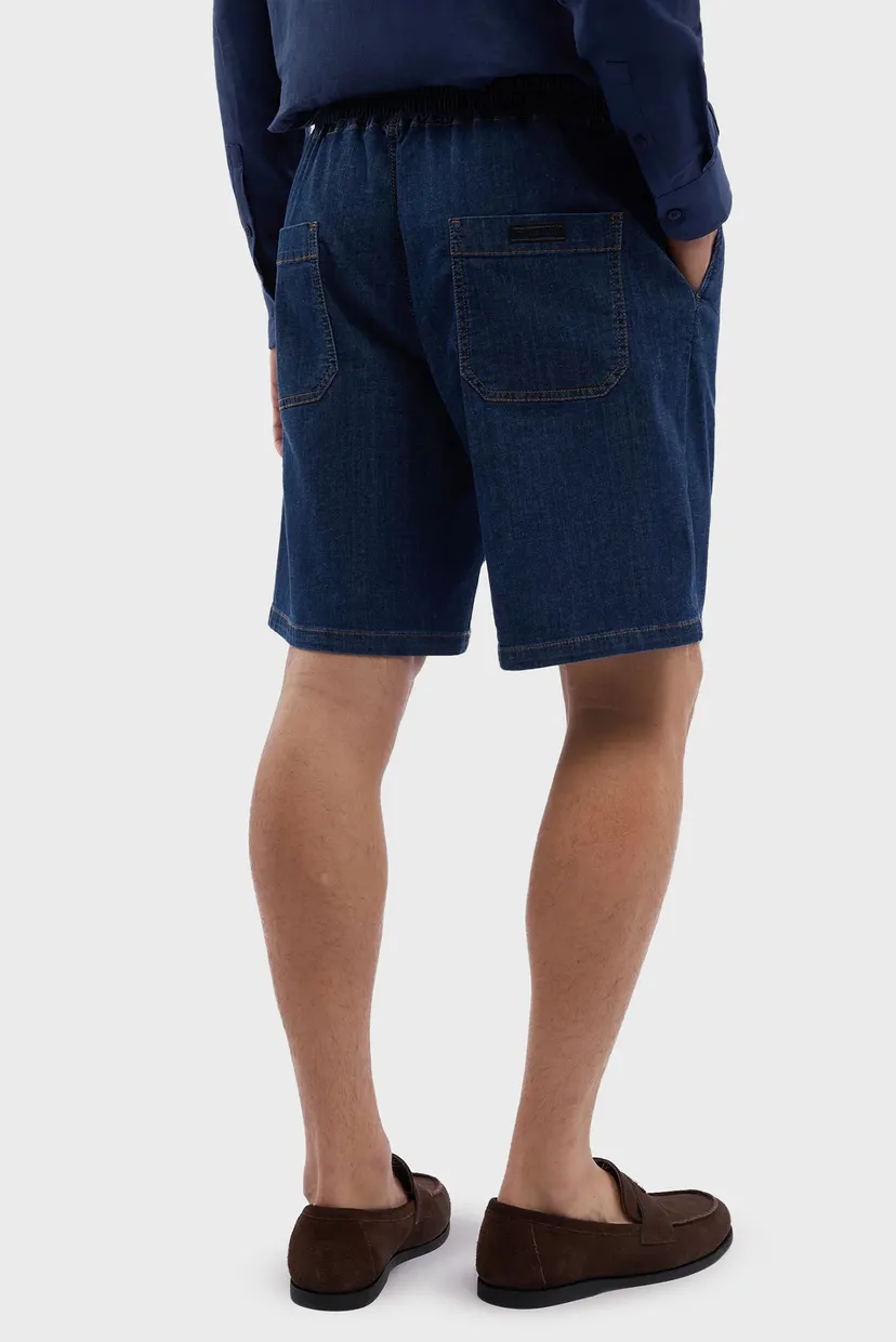 Шорты MJ300D21 RELAXED FIT BERMUDA - BLUE FLAT STONE WASH LIGHT DENIM 3