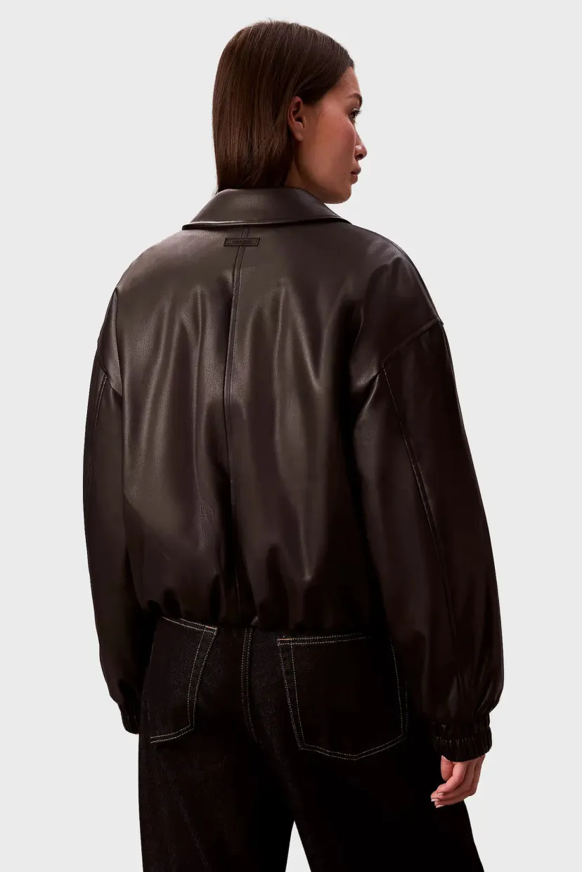 Куртка кожаная FAUX LEATHER INSULATED BOMBER 4